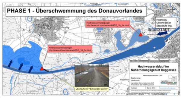 Bild vergrößern: Baggersee - Hochwasserverlauf - Phase 1